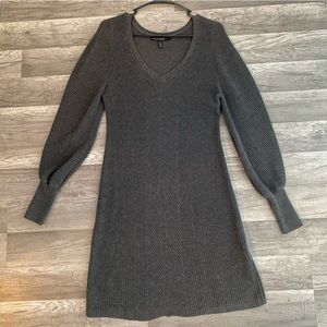 WHBM Gray Sweater Dress